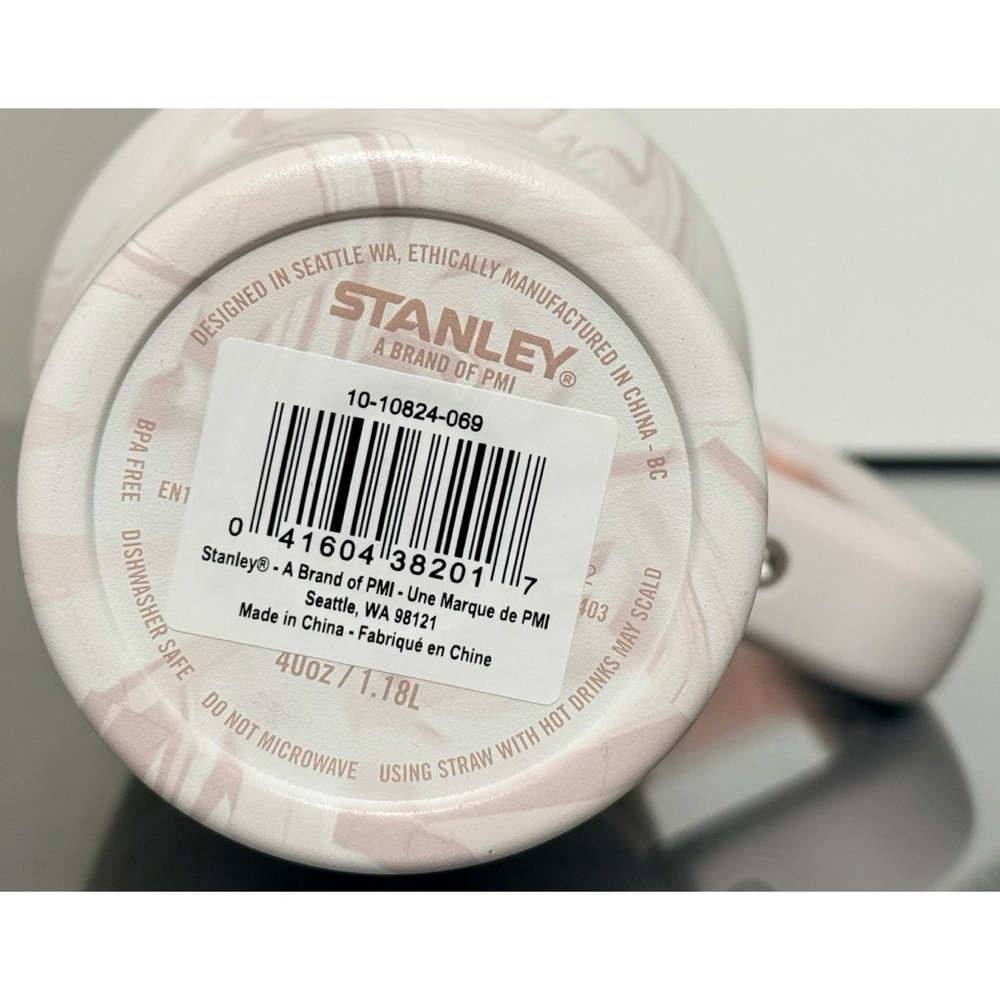 Stanley Quencher‎ H2.0 FlowState Tumbler 40oz, ROSE QUARTZ SWIRL - Picture 4 of 4
